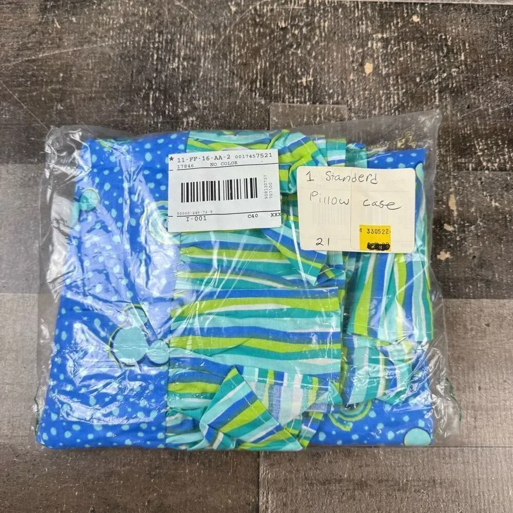 The Disney Catalog Mickey Mouse Mediterranean Bedding Standard Sham Blue Green N